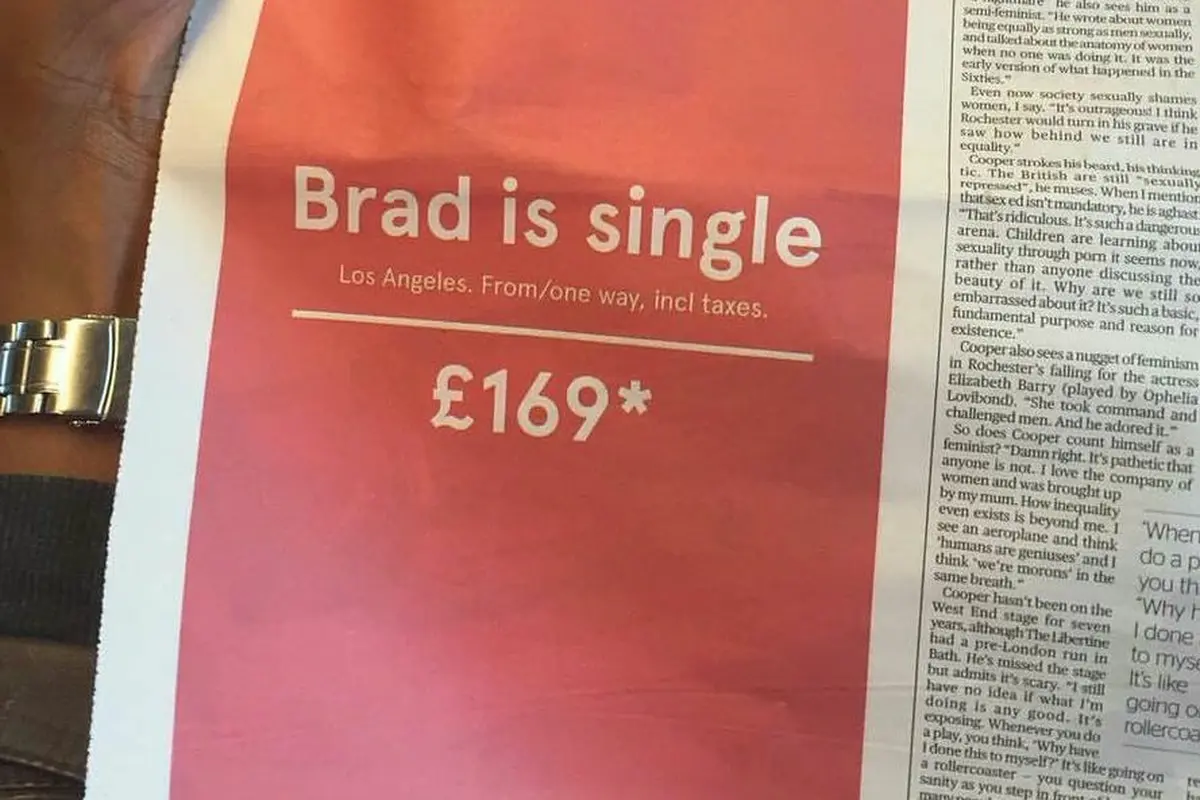 [Bintang] Iklan Jasa Penerbangan dan Produk 'Brangelina' Ini Bikin Ngakak