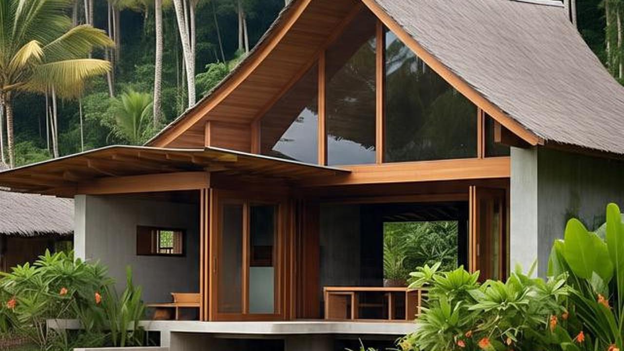6 Desain Rumah Minimalis di Desa Atap Miring yang Estetik, Modern dan Fungsional
