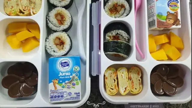Sushi bekal sekolah anak