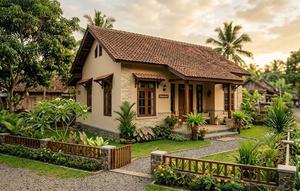Model Rumah Sederhana Tapi Terlihat Mewah di Kampung (created by AI)