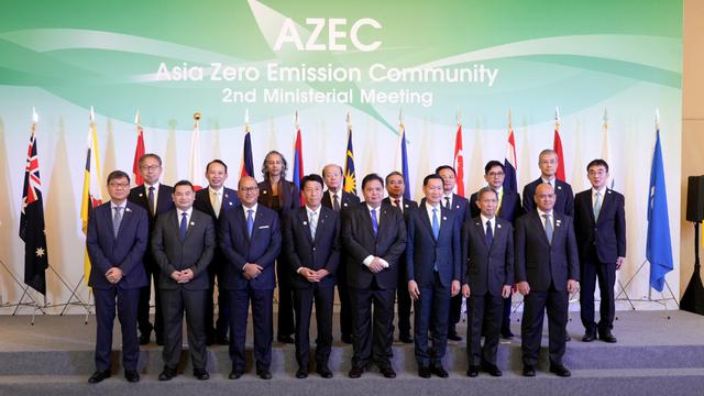 Menteri Koordinator Bidang Perekonomian Airlangga Hartarto, dalam 2nd Ministerial Meeting AZEC, di Jakarta, Rabu (21/8/2024). (Foto: ekon.go.id)