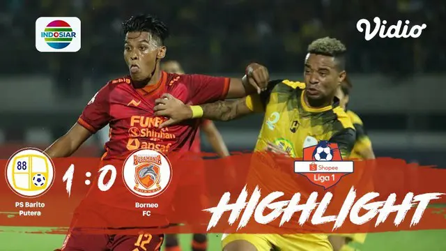 Babak Penyisihan #ShopeeLiga1 yang mempertemukan #PS Barito Putera vs #Borneo FC pada hari Kamis malam (31/10/2019) dengan skor 1-...