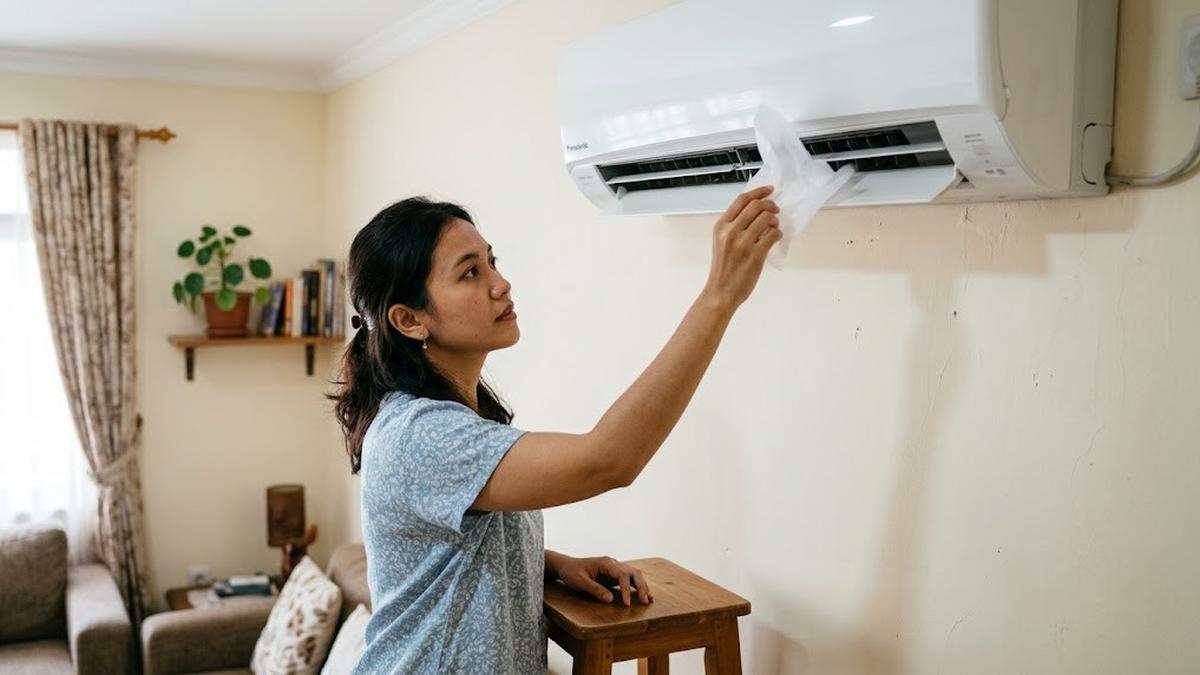 5 Trik Menempel Tisu di Kisi AC untuk Cek Aliran Udara Masih Normal