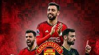 Ilustrasi Bruno Fernandes di . (Bola.com/AFP/Gemini)