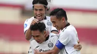 Rayhan Hannan mencetak gol kemenangan Persija Jakarta di kandang Barito Putera dalam laga BRI Liga 1 2024/2025 yang digelar di Stadion Sultan Agung, Bantul, Jumat (10/1/2025). (Dok. Persija)