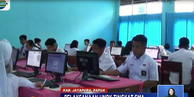 Sempat Terendam Banjir, Pelaksanaan UNBK Bisa Diadakan di SMA 1 Sentani