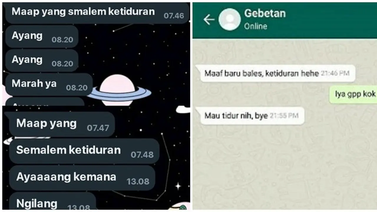 6 Chat Minta Maaf Baru Balas Karena Ketiduran Ini Kocak Sampai Bikin Nyesek