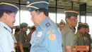 Citizen6, Jakarta: Beberapa pejabat teras Mabes TNI dan Angkatan memberikan ucapan selamat kepada Marsdya TNI Daryatmo atas jabatannya sebagai Kasum TNI yang baru di Mabes TNI Cilangkap, Jakarta Timur. (Pengirim: Badarudin Bakri).