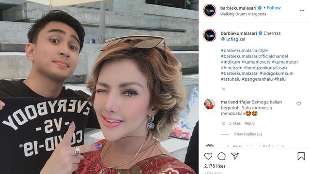 Lutfi Agizal dan Barbie Kumalasari (https://www.instagram.com/p/CG35sGIFRa3/)
