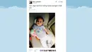 Seorang bayi mungil dan lucu di upload Billy ke Twitternya untuk memberi semangat Olga (26/2/2014).(Twitter.com/@bangbily)