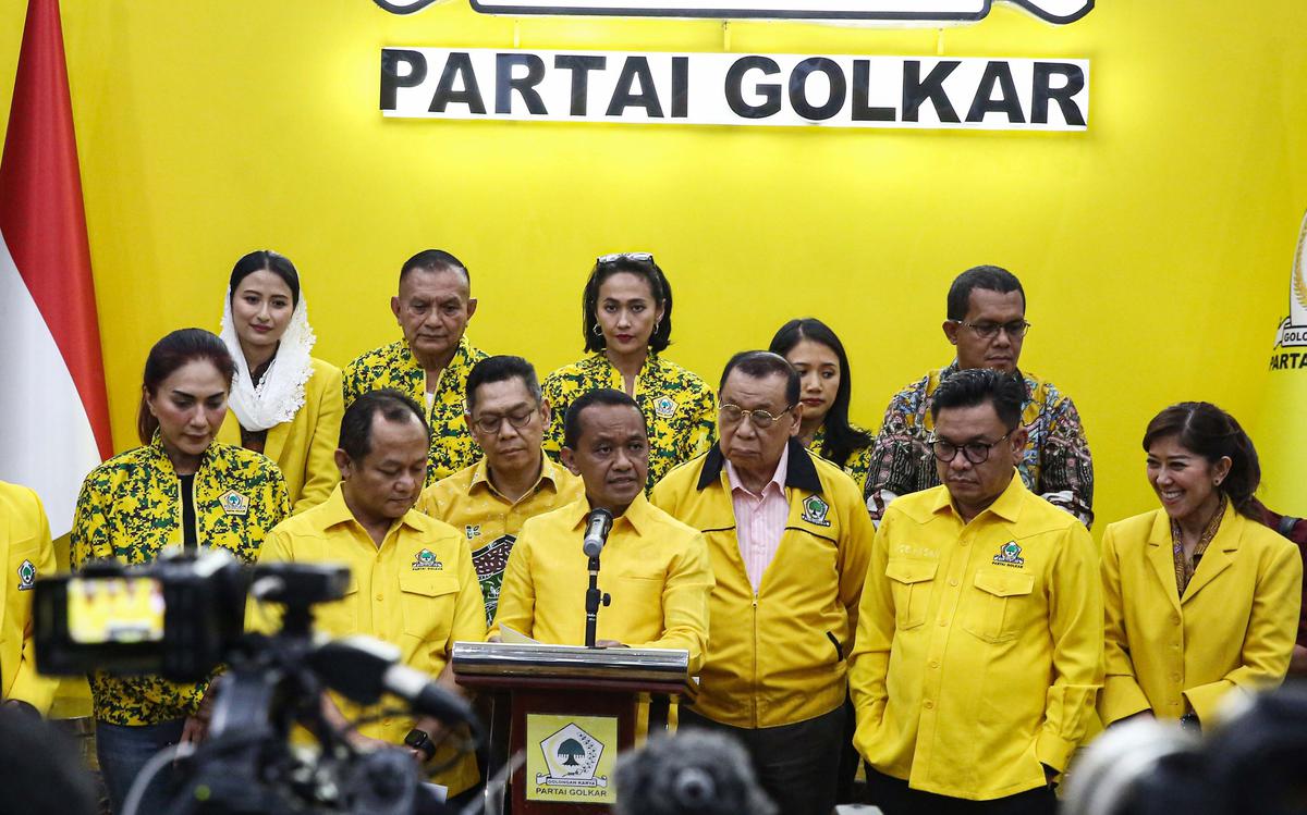 Bahlil Lahadalia umumkan kepengurusan baru Partai Golkar