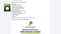 Penelusuran klaim link pendaftaran rekrutmen bersama SKK Migas dan KKKS 2025