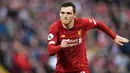 Andrew Robertson (94,2 juta euro) - Andrew Robertson mampu bermain sebagai bek dan gelandang kiri di Liverpool. Performa apiknya bersama The Reds membuat pemain asal Skotlandia ini memiliki harga pasar transfer 80 juta euro. (AFP/Paul Ellis)