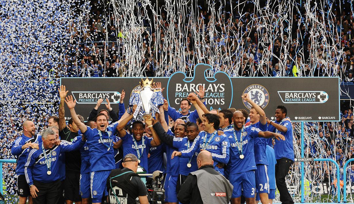 Chelsea (5 kali juara Premier League) - Tahun juara: 2004–2005, 2005–2006, 2009–2010, 2014–2015, 2016–2017. (AFP/Carl De Souza)
