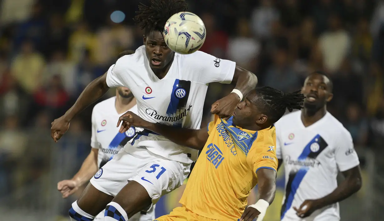 Nerazzurri telah mengamankan gelar juara Serie A musim ini. (Alfredo Falcone/LaPresse via AP)