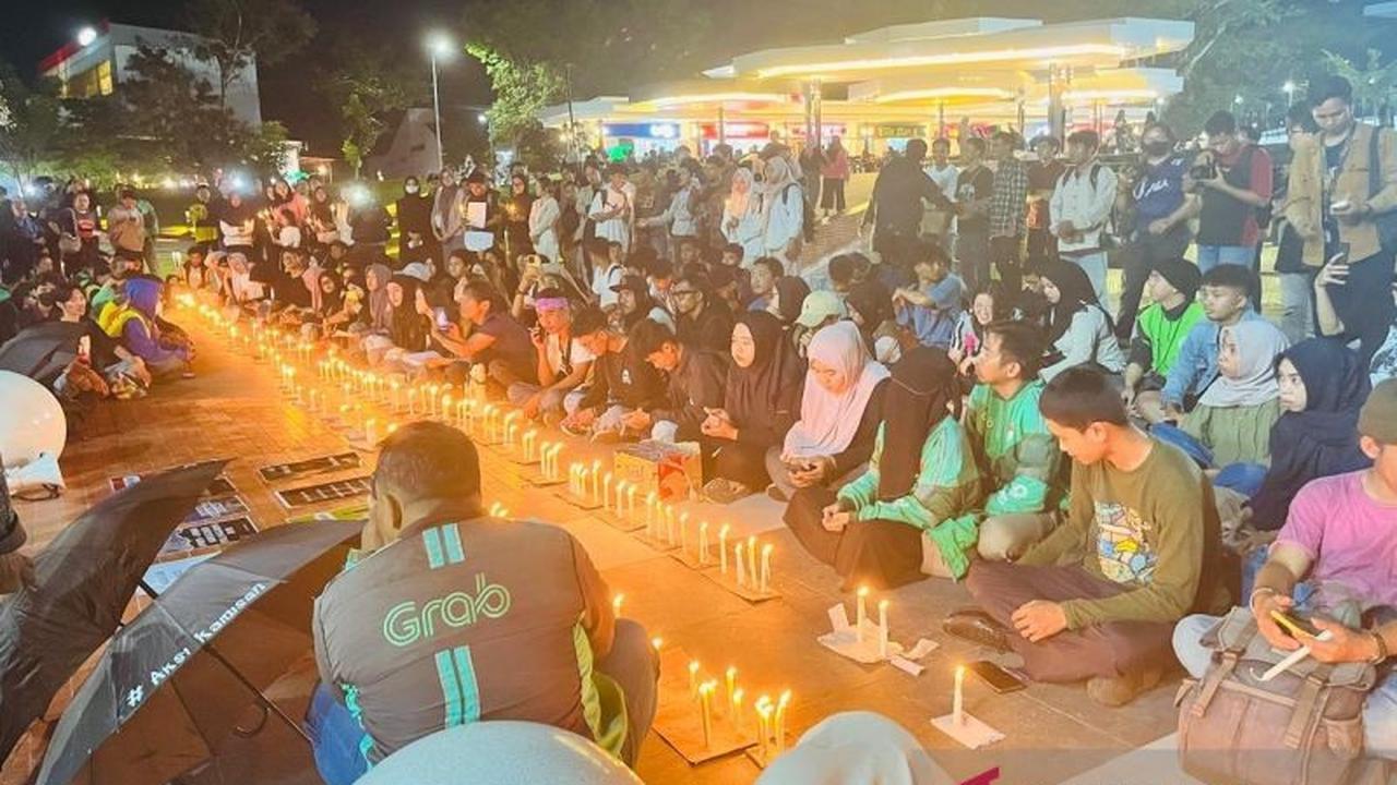 Aksi 1.000 Lilin di Palu: Solidaritas untuk Affan Kurniawan, Pengemudi Ojol Korban Rantis Brimob, Siapa Dia?