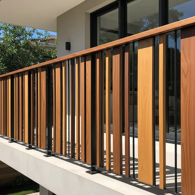 Gambar Pagar Balkon Rumah Minimalis (Image by Gemini AI)