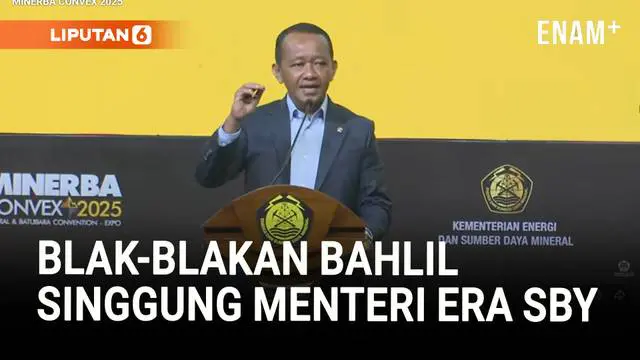 Menteri Energi dan Sumber Daya Mineral, Bahlil Lahadalia menghadiri Minerba Convex 2025 di Jakarta, Rabu (15/10). Bahlil blak-blakan sejumlah fakta di sektor pertambangan Tanah Air.