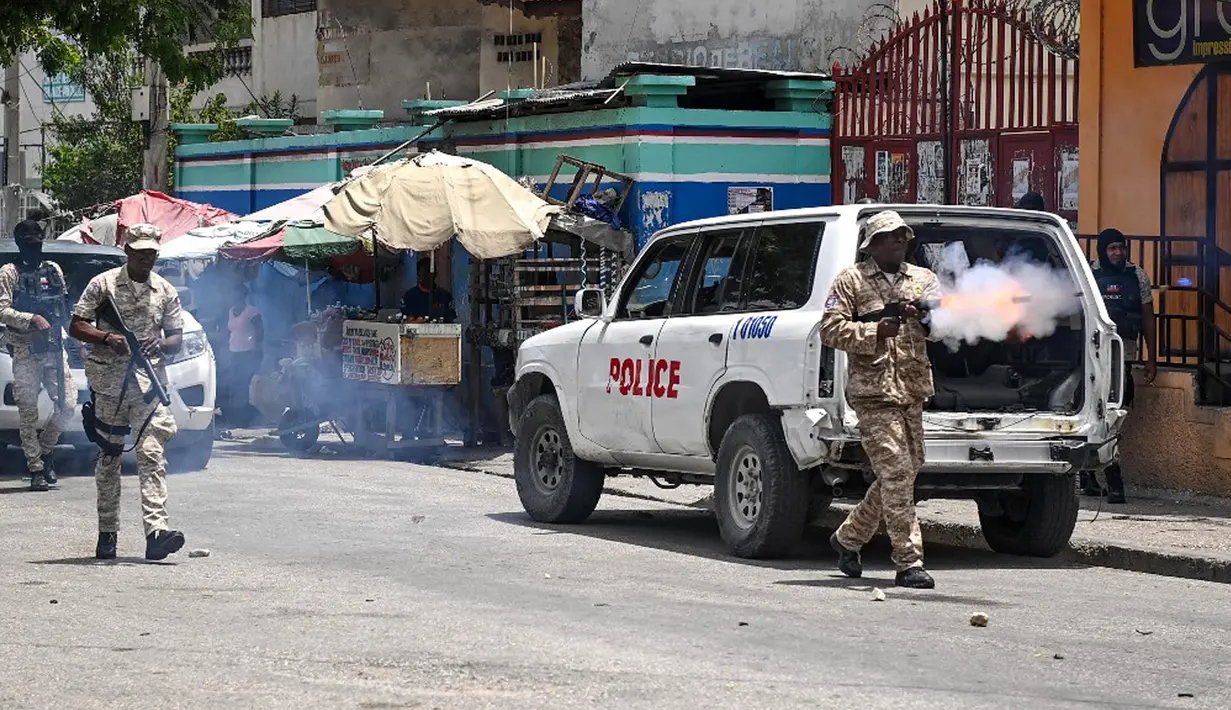 Amerika Serikat (AS) mengatakan pada awal bulan ini bahwa mereka akan memperkenalkan sebuah resolusi Dewan Keamanan PBB yang mengizinkan Kenya untuk memimpin sebuah pasukan polisi multinasional untuk memerangi geng-geng kriminal di Haiti. Namun, tidak ada jadwal untuk resolusi tersebut. (Richard PIERRIN/AFP)