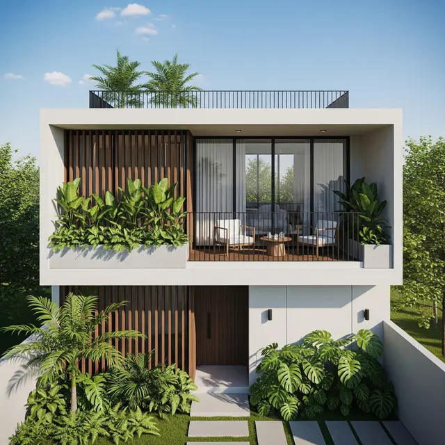 Gambar Desain Rumah Bertingkat yang Modern dan Fungsional