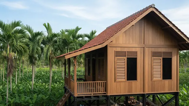 Model Rumah Minimalis Sederhana Dekat Perkebunan