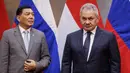 Diketahui, Sergei Shoigu merupakan orang dekat Presiden Vladimir Putin. (Yasuyoshi Chiba/AFP)