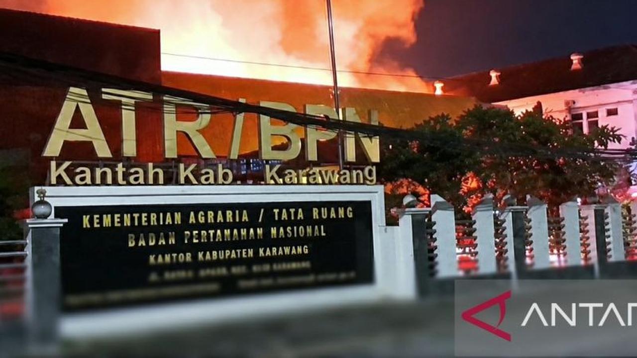 Kebakaran Kantor BPN Karawang, Aset dan Berkas Hangus