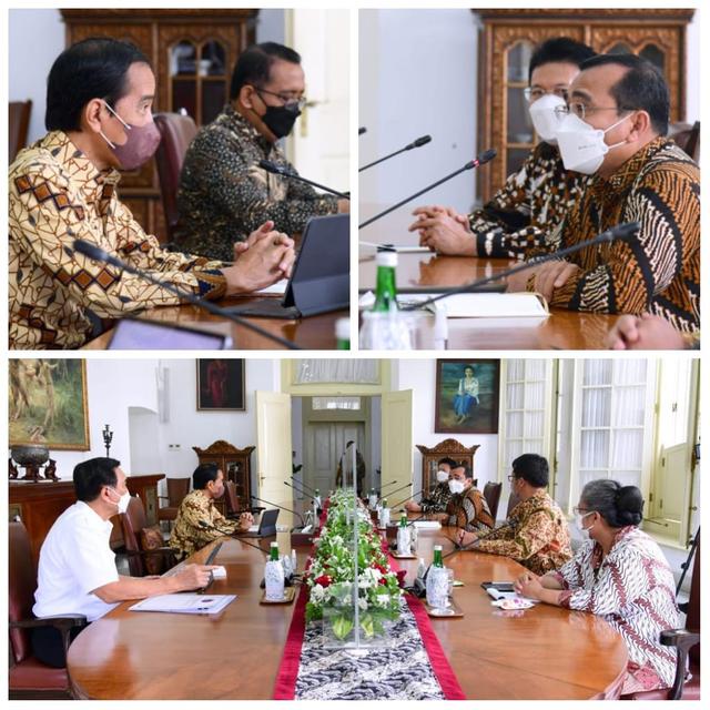 Presiden Jokowi bertemu Ephorus HKBP Pendeta Dr Robinson Butarbutar