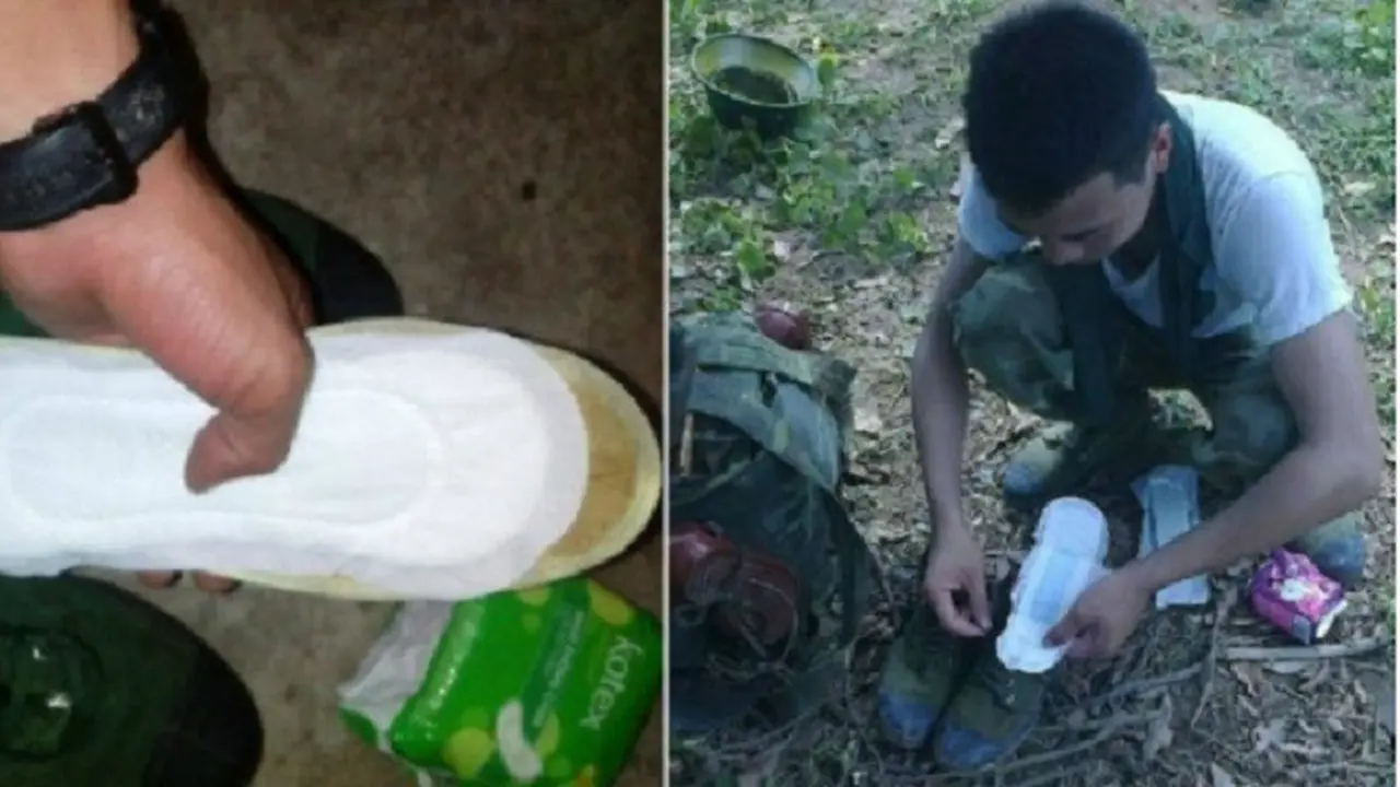 tentara gunakan pembalut (Foto: Nextshark.com/dream)