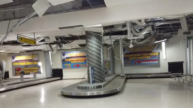 Kondisi Bandara Palu yang Rusak Parah Usai Diguncang Gempa