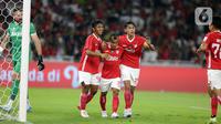 Liga Indonesia All Star sempat menyamakan skor di menit ke-14 melalui gol yang diciptakan oleh Rico Simanjuntak. (Liputan6.com/Helmi Fithriansyah)
