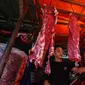 Harga daging sapi murni berada dikisaran Rp134.870 per kilogram. (Liputan6.com/Angga Yuniar)