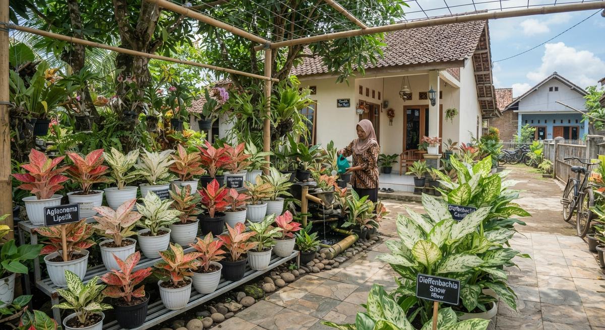 Tanaman yang terlihat mirip Aglaonema dan Dieffenbachia