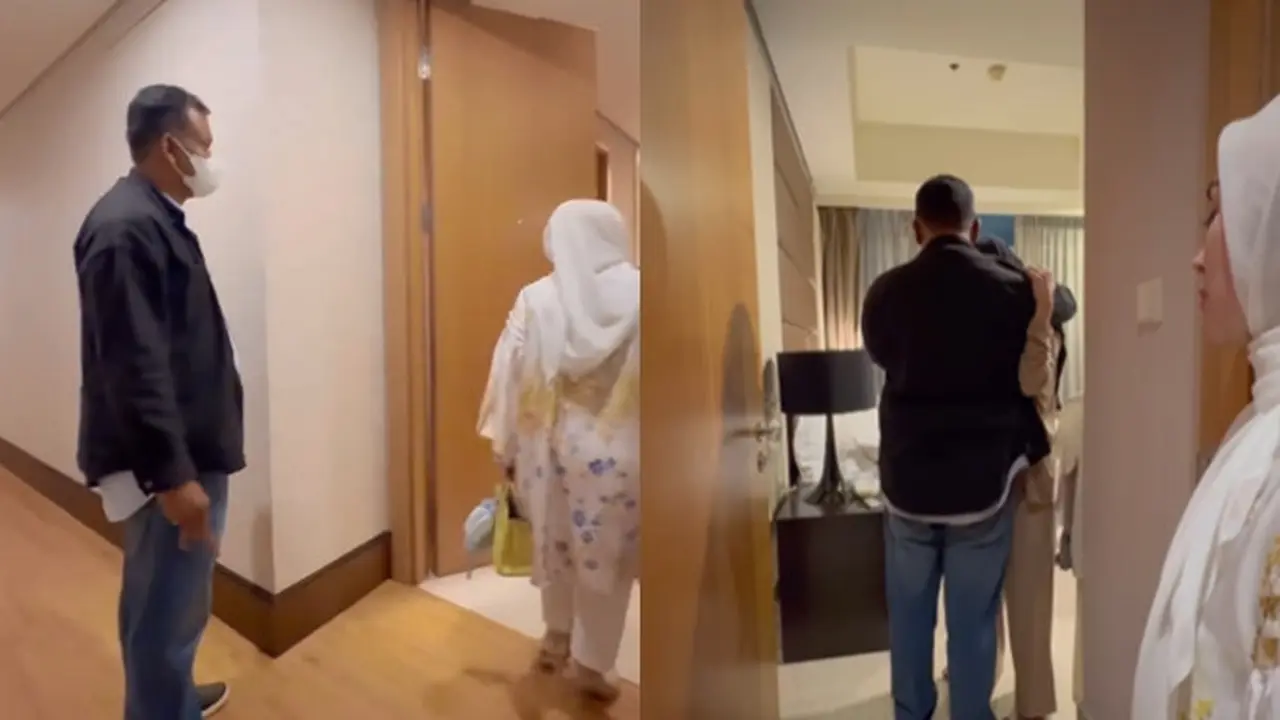 7 Potret Cut Intan Nabila Bertemu Sang Ayah dari Aceh, Menangis di Pelukan