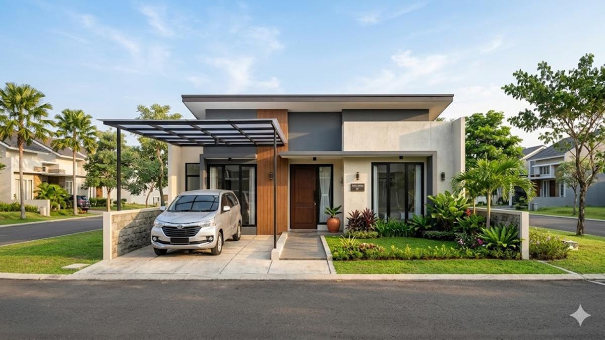 8 Model Rumah 1 Lantai Tipe 50 Nyaman dan Lega untuk Keluarga 4 Orang