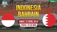 PSSI Anniversary Cup 2018 Indonesia Vs Bahrain (Bola.com/Adreanus Titus)