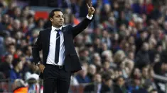 Sergi Barjuan akan memimpin skuad utama Barcelona usai Ronald Koeman dipecat oleh klub yang bermarkas di Stadion Camp Nou tersebut. (AFP/Quique Garcia)