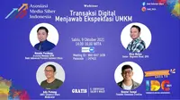 Webinar yang diselenggarakan Asosiasi Media Siber Indonesia (AMSI) Sulut pada, Sabtu (9/10/2021).