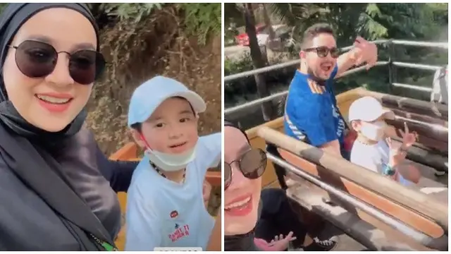 6 Potret Liburan Aryani Fitriana dan Donny Michael Bareng Anak, Lepas Penat