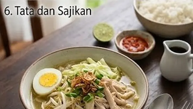 Tata Semua Bahan dan Sajikan Selagi Hangat
