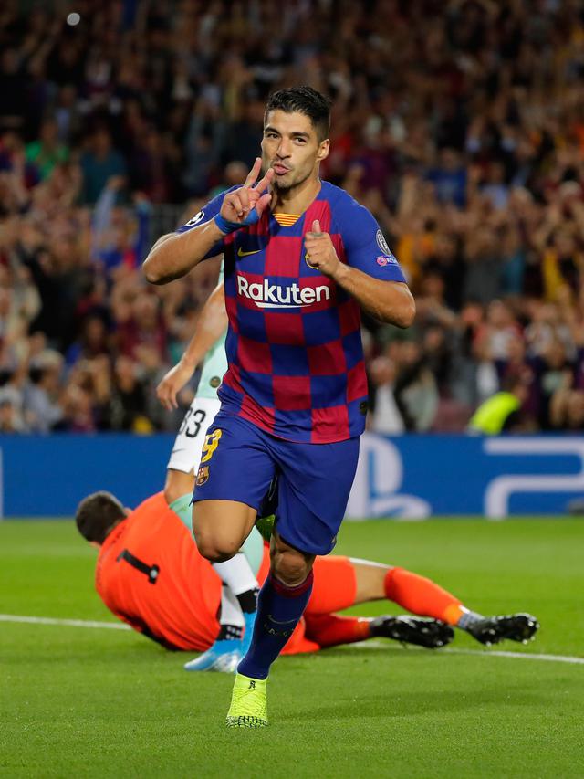 2 Gol Suarez Bawa Barcelona Taklukkan Inter Milan