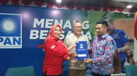 Pasangan Dani Mardani - Fitria Pamungkaswati menerima rekomendasi dari PAN pada Pilkada serentak 2024. (ist)