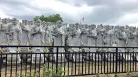 Vihara Ksitigarbha Bodhisatvva, objek wisata religi yang dikenal sebagai vihara "Patung Seribu" di Tanjungpinang, Kepulauan Riau. (Liputan6.com/Putu Elmira)