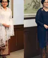Menghadiri Sidang Tahunan MPR 2018, Sri Mulyani tampak anggun dalam balutan Kebaya model Kartini berwarna biru tua. [@didietmaulana/@svarna_byikatindonesia]
