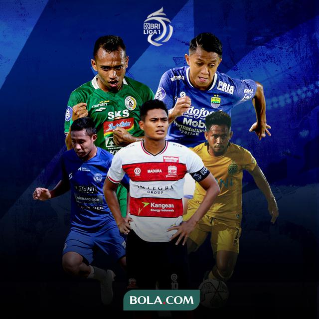 Liga 1: Evan Dimas, Irfan Jaya, Fachruddin Aryanto, Febri Hariyadi, Andik Vermansah