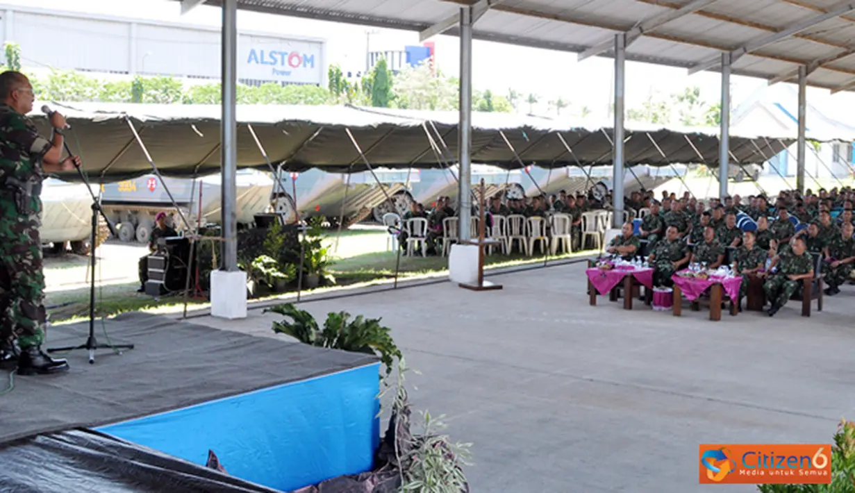 Citizen6, Surabaya: Dalam sambutannya, Danpasmar-1 mengatakan bahwa pada saat latihan Armada Jaya XXXI Tahun 2012 dari gladi posko sampai gladi lapangannya nilai pasrat paling tinggi. (Pengirim: roby 110)