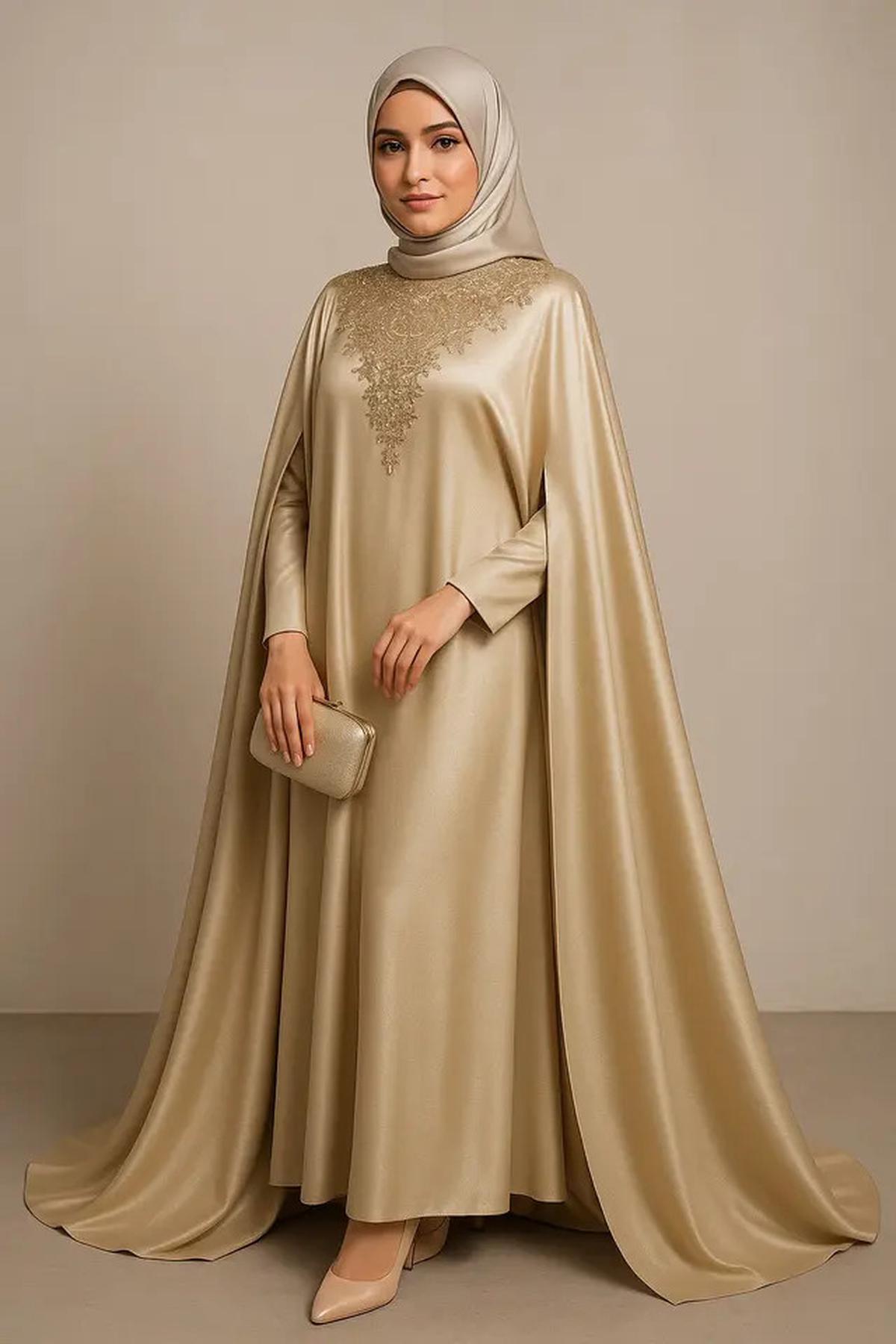 8 Model Kaftan Muslim Modern Buat Lamaran Biar Tampil Percaya Diri di Depan Keluarga Besar Pasangan