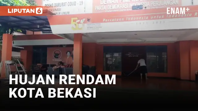 SEJUMLAH KANTOR PARPOL DAN OPD IKUT TERENDAM BANJIR BEKASI