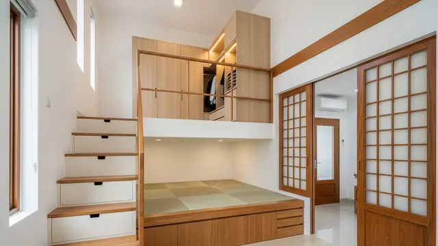 Konsep Jepang (Compact & Multifungsi): Storage Tersembunyi