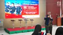 Sekretaris Pertamina, Syahrial Mochtar memberi sambutan saat menerima kunjungan finalis Citizen Journalist Academy (CJA) Energi Muda Pertamina di Kantor Pusat Pertamina, Jakarta, Rabu (15/11). (Liputan6.com/Helmi Afandi)